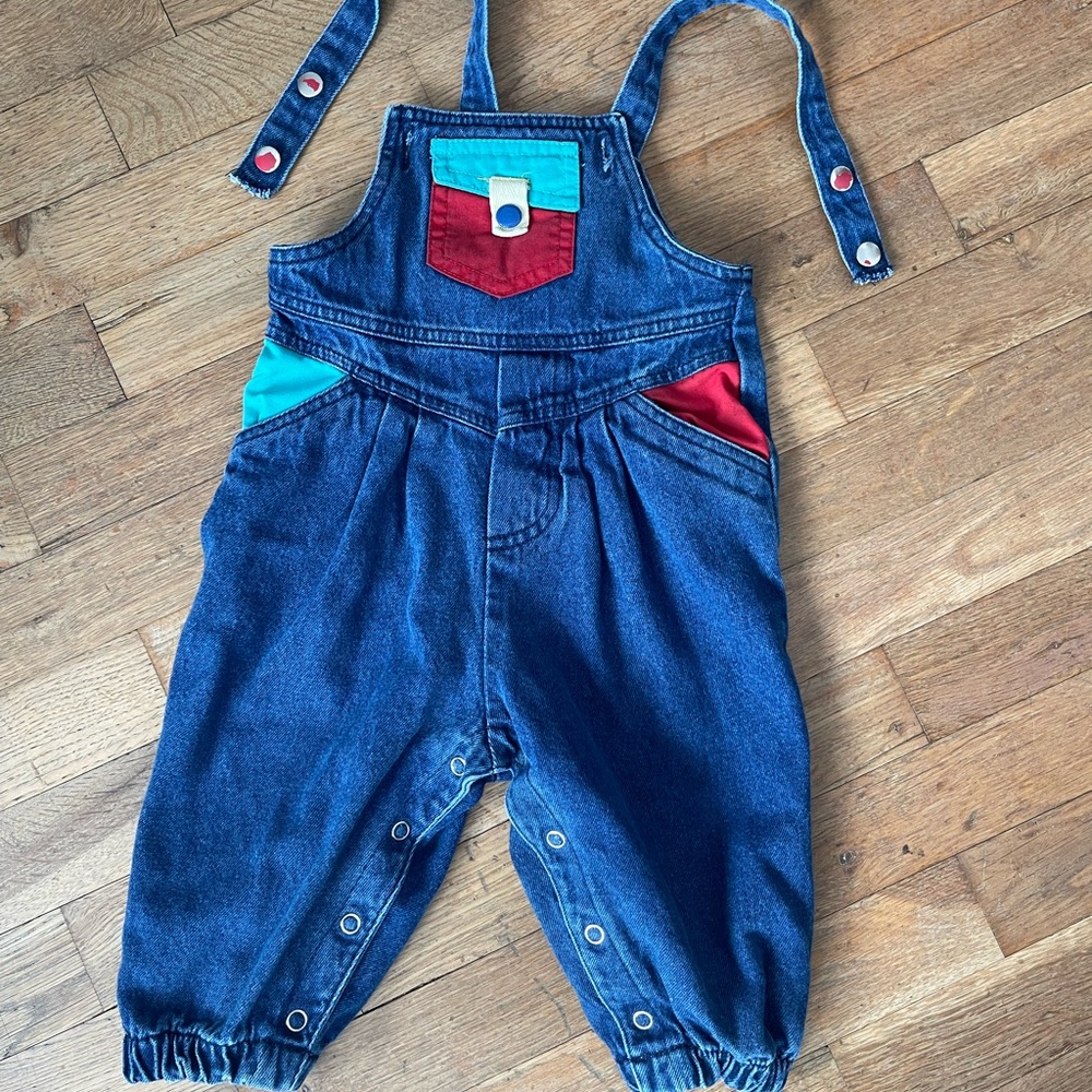 Vintage 24 Month Denim Overalls